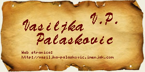 Vasiljka Palasković vizit kartica